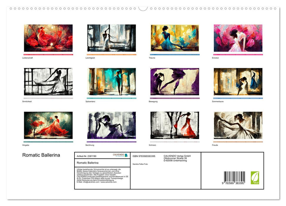 Romatic Ballerina (CALVENDO Premium Wandkalender 2027)