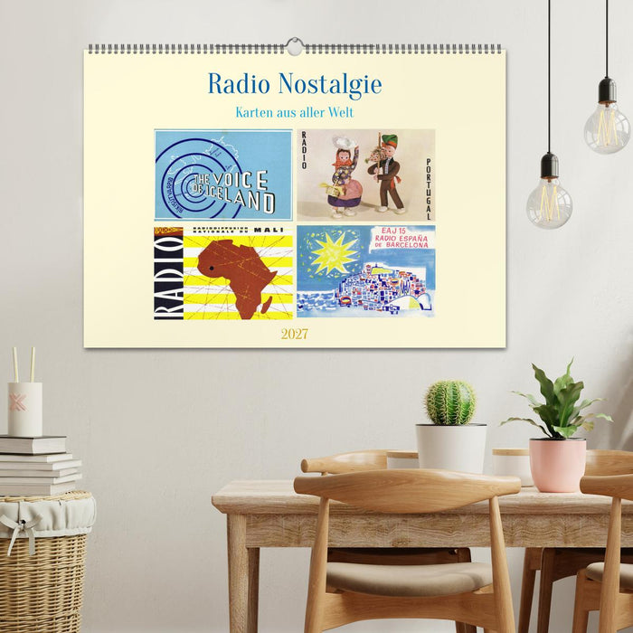 Radio Nostalgie Karten aus aller Welt (CALVENDO Wandkalender 2027)