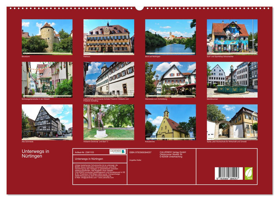 Unterwegs in Nürtingen (CALVENDO Premium Wandkalender 2027)