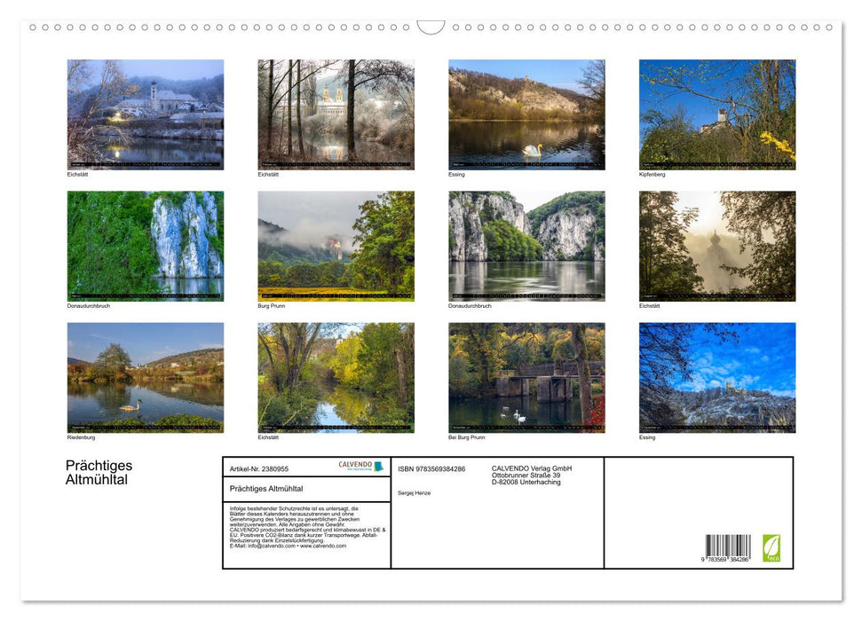 Prächtiges Altmühltal (CALVENDO Wandkalender 2027)