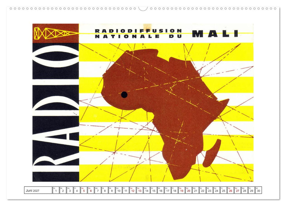 Radio Nostalgie Karten aus aller Welt (CALVENDO Premium Wandkalender 2027)