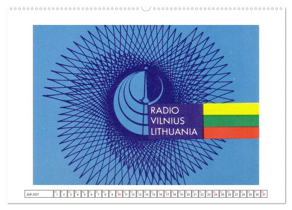 Radio Nostalgie Karten aus aller Welt (CALVENDO Premium Wandkalender 2027)