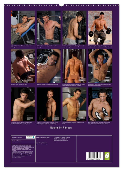 Nachts im Fitness (CALVENDO Premium Wandkalender 2027)