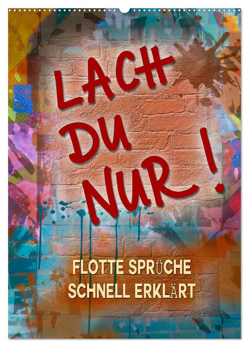 Lach du nur! - Flotte Sprüche schnell erklärt (CALVENDO Wandkalender 2027)
