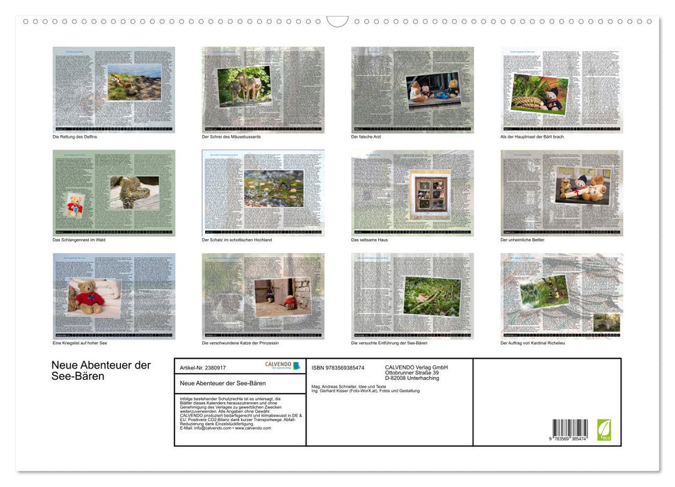 Neue Abenteuer der See-Bären (CALVENDO Wandkalender 2027)
