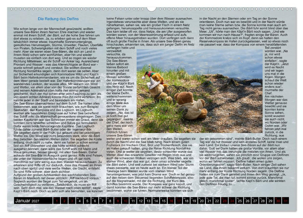 Neue Abenteuer der See-Bären (CALVENDO Wandkalender 2027)