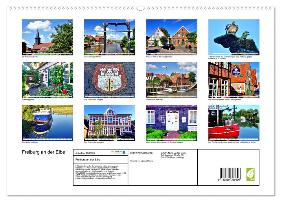 Freiburg an der Elbe (CALVENDO Premium Wandkalender 2027)