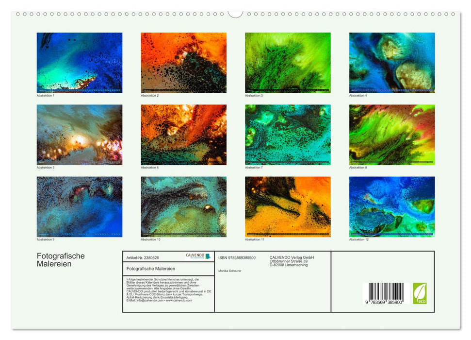 Fotografische Malereien (CALVENDO Premium Wandkalender 2027)