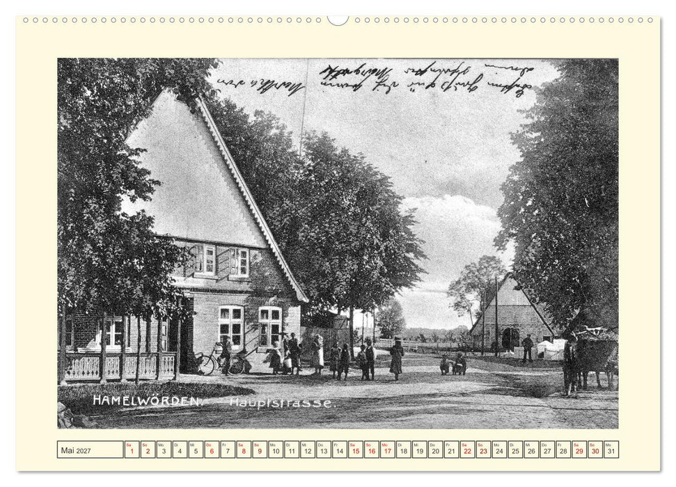 Gruss aus Hamelwörden - Kehdingens schönstes Dorf in alten Ansichten (CALVENDO Wandkalender 2027)
