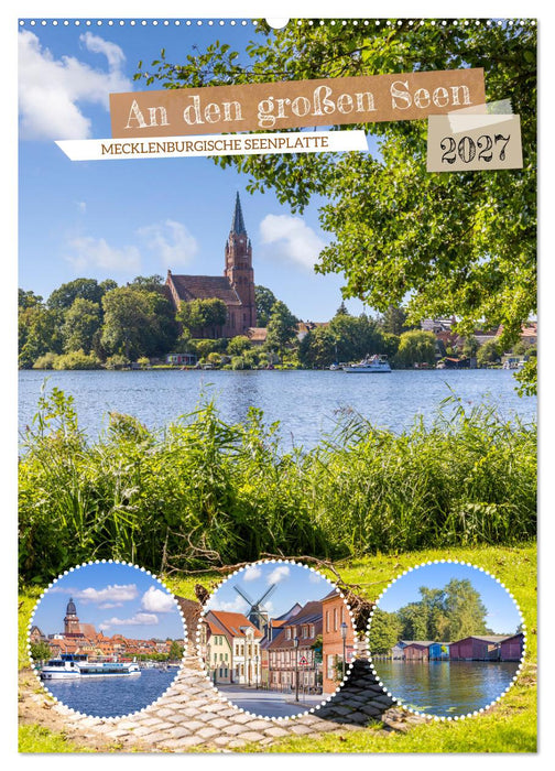 An den großen Seen der Mecklenburgischen Seenplatte (CALVENDO Wandkalender 2027)