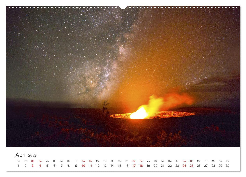 Vulkane - Beeindruckende Feuerberge (CALVENDO Premium Wandkalender 2027)