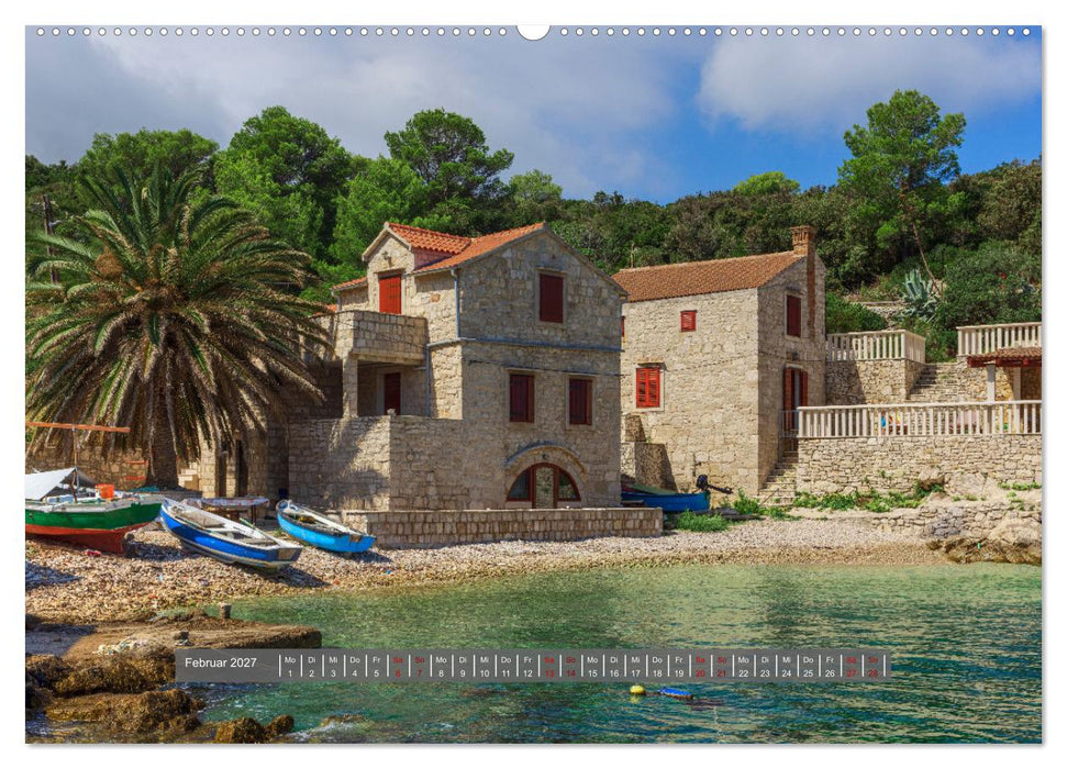 Vis Kroatien - Romantische Insel der Adria (CALVENDO Wandkalender 2027)