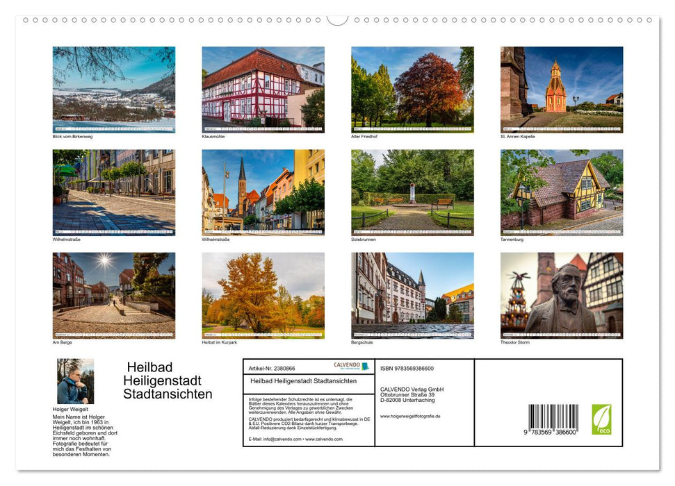 Heilbad Heiligenstadt Stadtansichten (CALVENDO Premium Wandkalender 2027)