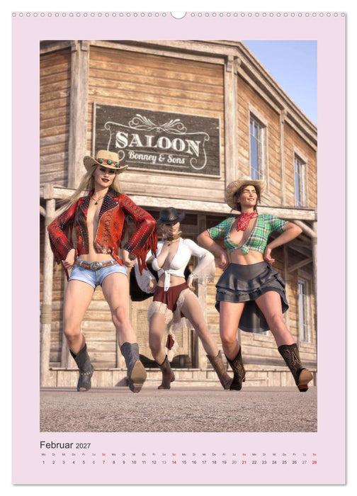 Pin Up Tänzerinnen (CALVENDO Premium Wandkalender 2027)