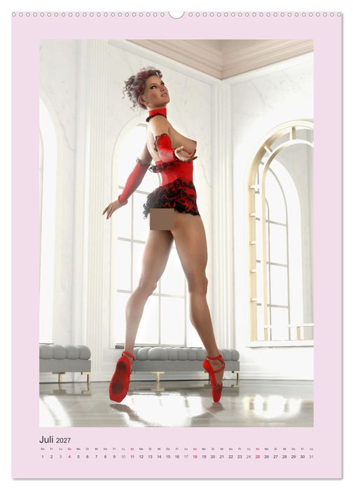 Pin Up Tänzerinnen (CALVENDO Premium Wandkalender 2027)