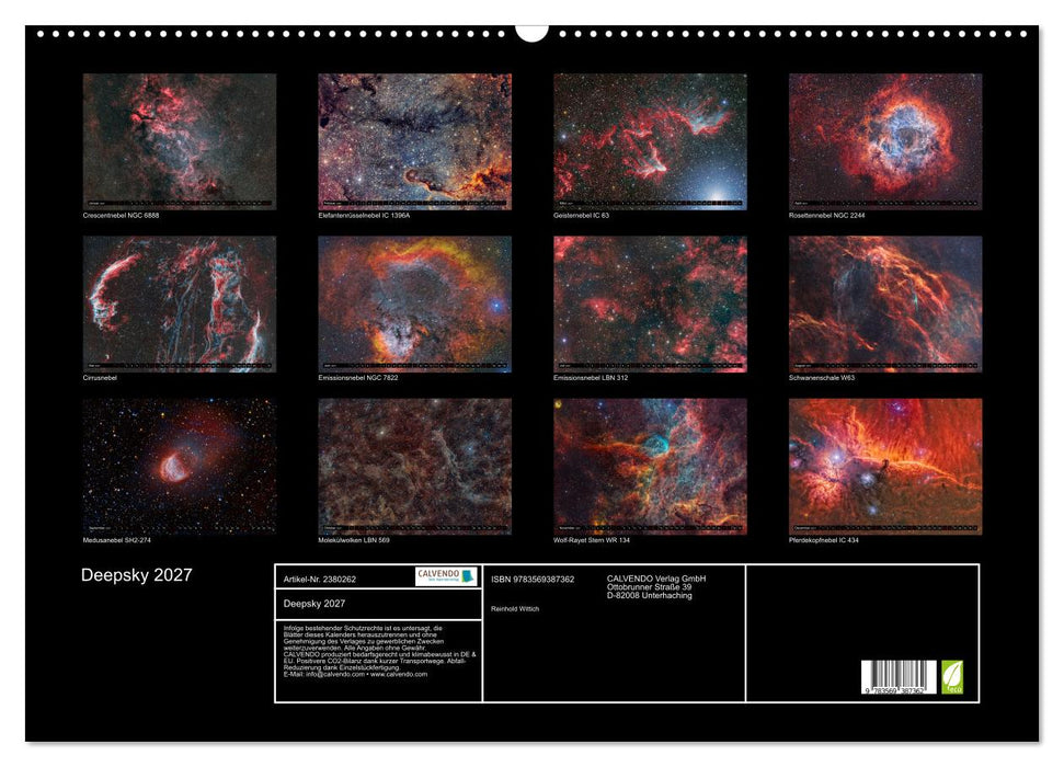 Deepsky 2027 (CALVENDO Wandkalender 2027)