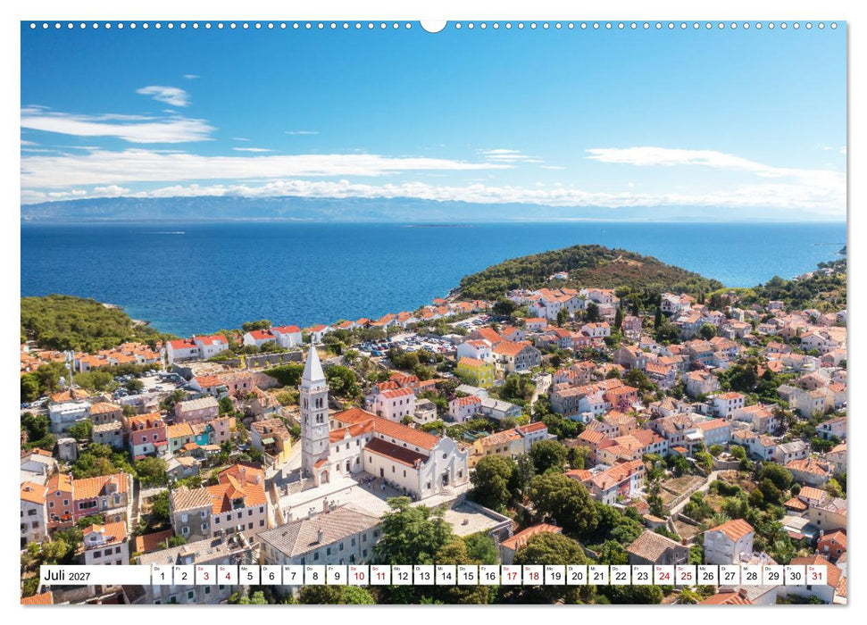 Cres und Losinj, wilde Insel-Schönheiten in der Kvarner Bucht (CALVENDO Premium Wandkalender 2027)