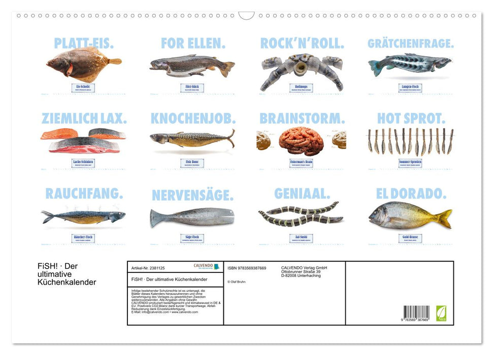 FiSH! · Der ultimative Küchenkalender (CALVENDO Wandkalender 2027)