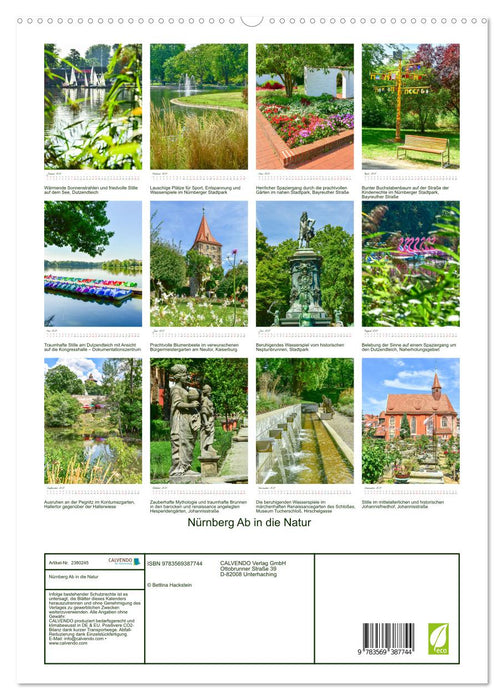 Nürnberg Ab in die Natur (CALVENDO Premium Wandkalender 2027)