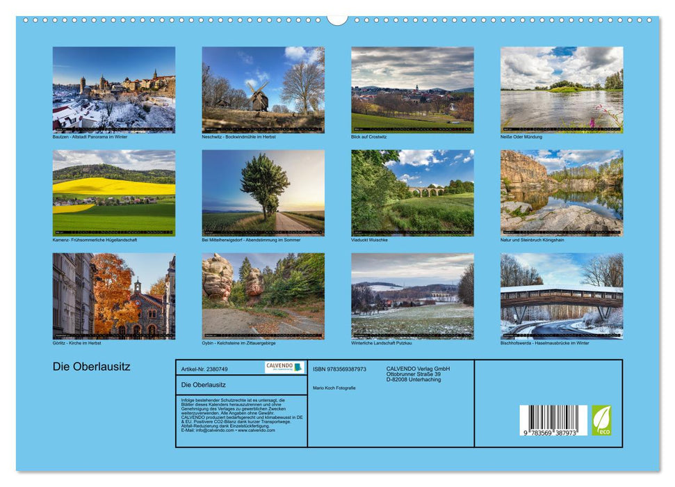 Die Oberlausitz (CALVENDO Premium Wandkalender 2027)