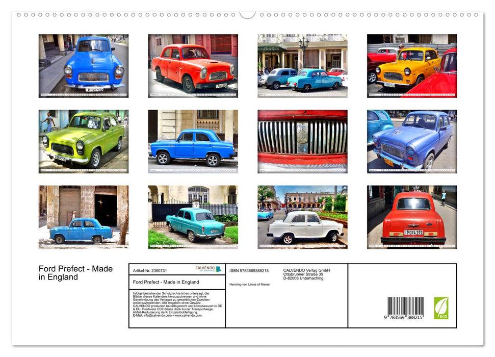 Ford Prefect - Made in England (CALVENDO Premium Wandkalender 2027)