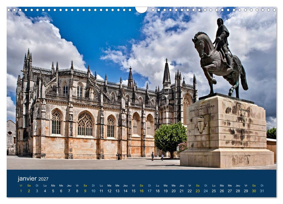 Un voyage à travers le Portugal (CALVENDO Calendrier mensuel 2027)