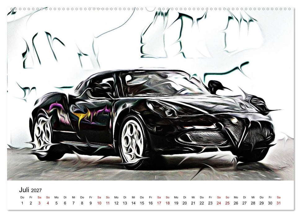 Surreale Autowelten (CALVENDO Premium Wandkalender 2027)
