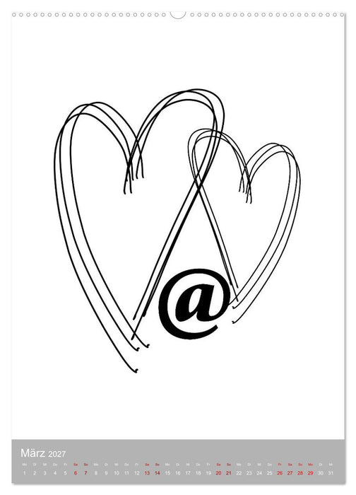 Line-Art Variationen (CALVENDO Wandkalender 2027)