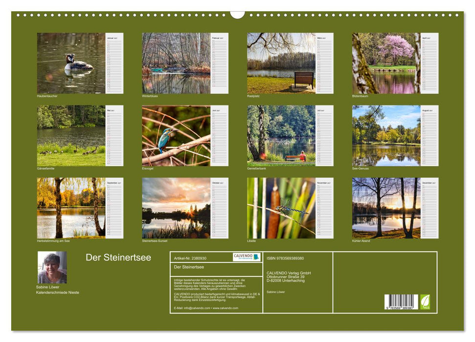 Der Steinertsee (CALVENDO Wandkalender 2027)