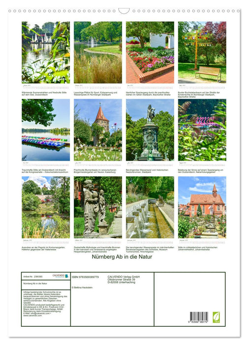 Nürnberg Ab in die Natur (CALVENDO Wandkalender 2027)