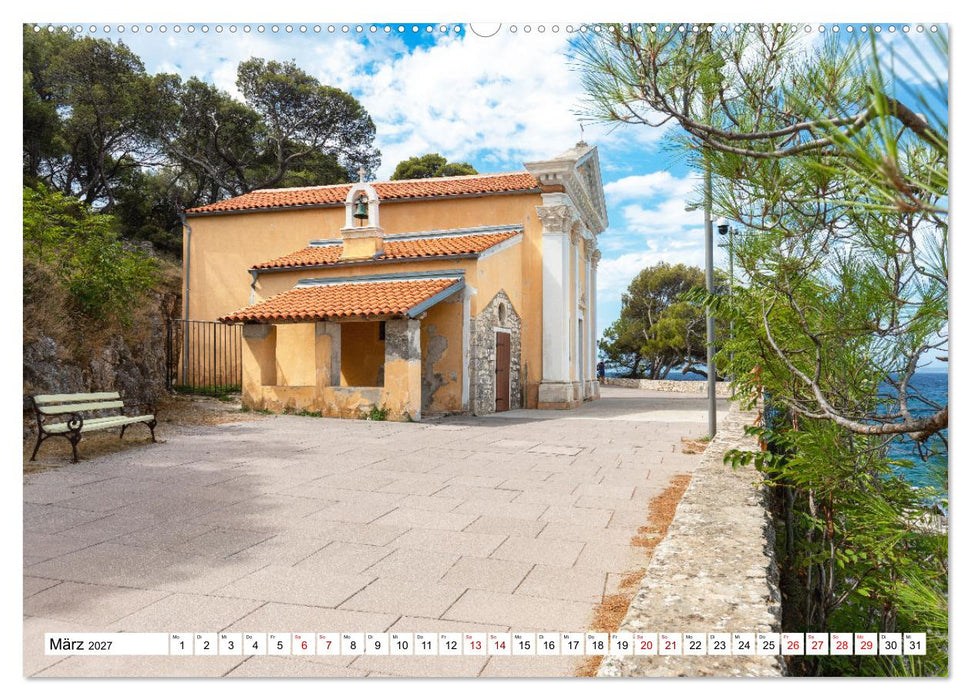 Cres und Losinj, wilde Insel-Schönheiten in der Kvarner Bucht (CALVENDO Wandkalender 2027)
