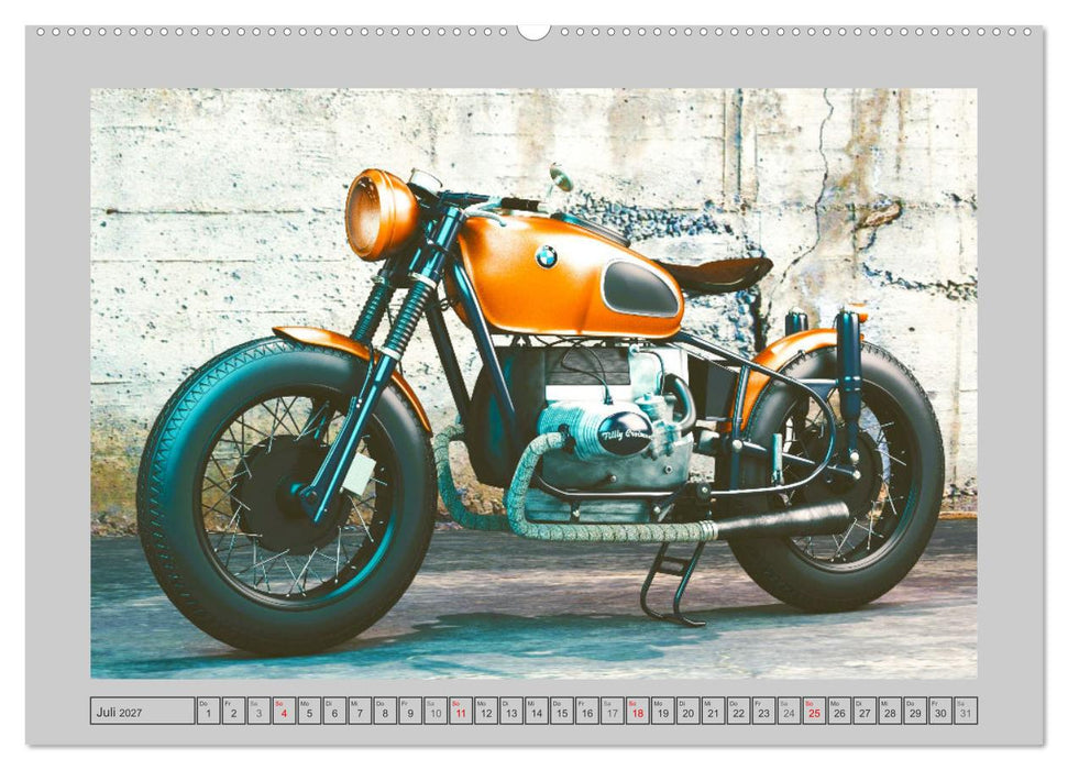 Vintage Bikes. Traumhafte Motorrad-Oldies (CALVENDO Premium Wandkalender 2027)
