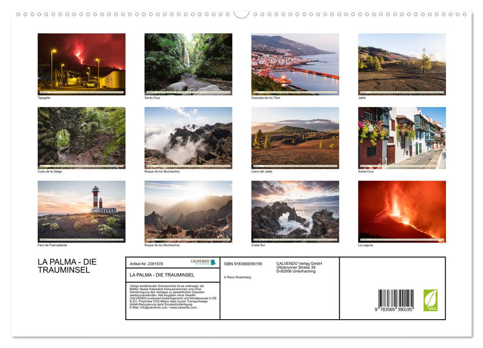 LA PALMA - DIE TRAUMINSEL (CALVENDO Premium Wandkalender 2027)