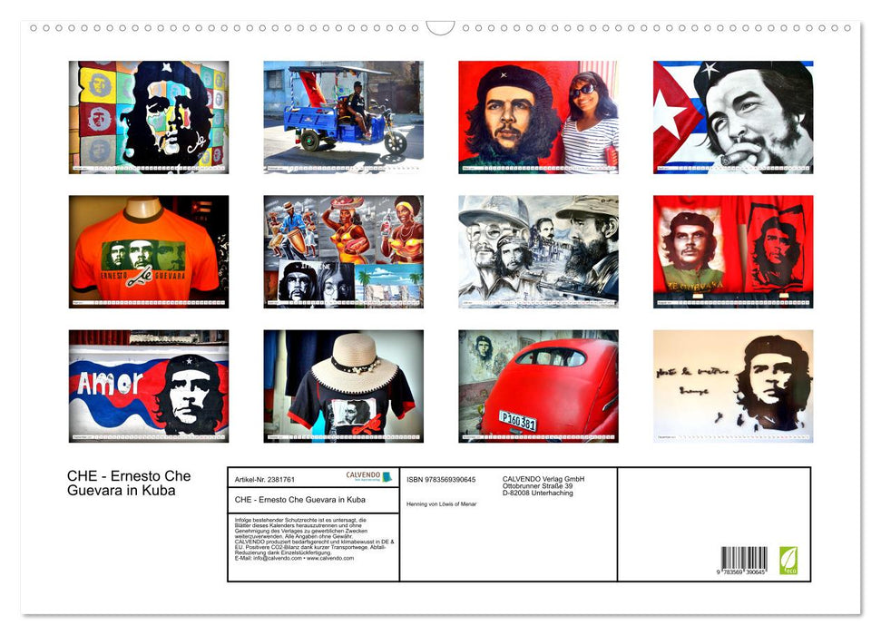 CHE - Ernesto Che Guevara in Kuba (CALVENDO Wandkalender 2027)