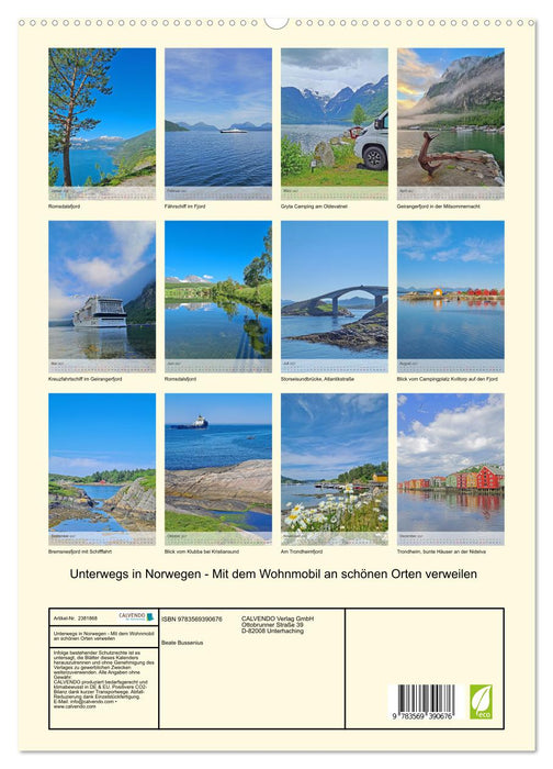 Unterwegs in Norwegen - Mit dem Wohnmobil an schönen Orten verweilen (CALVENDO Premium Wandkalender 2027)