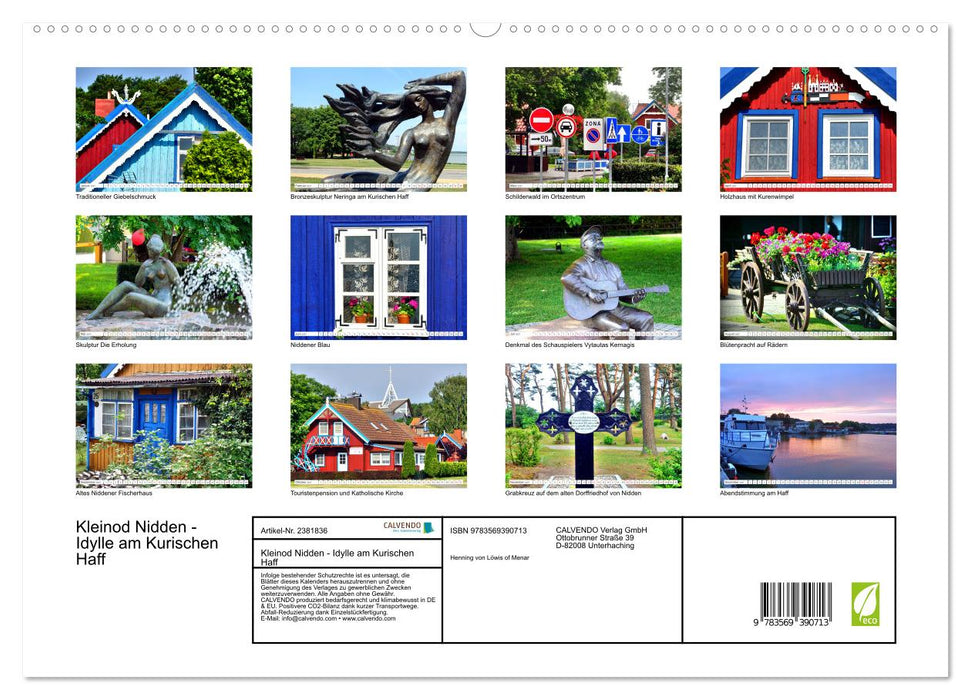 Kleinod Nidden - Idylle am Kurischen Haff (CALVENDO Premium Wandkalender 2027)