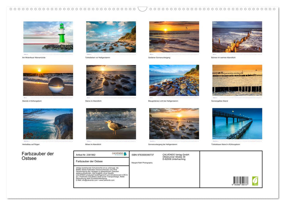 Farbzauber der Ostsee (CALVENDO Wandkalender 2027)