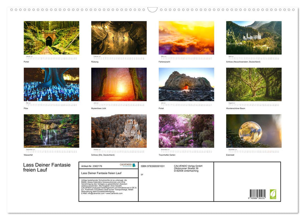 Lass Deiner Fantasie freien Lauf (CALVENDO Wandkalender 2027)