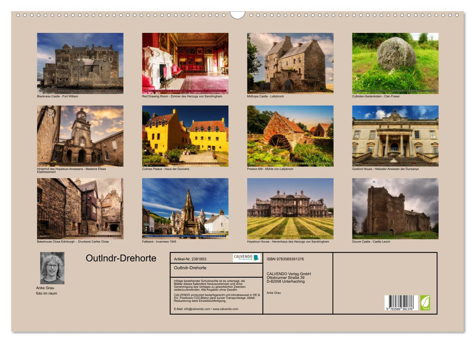 Outlndr-Drehorte (CALVENDO Wandkalender 2027)