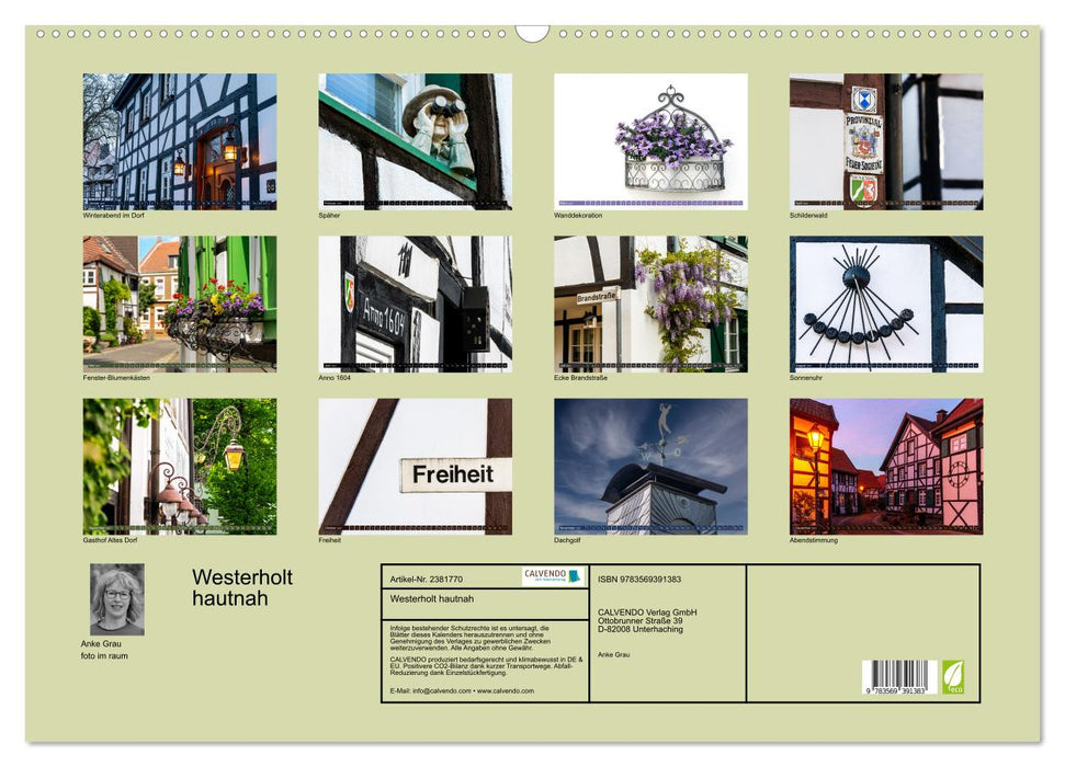 Westerholt hautnah (CALVENDO Wandkalender 2027)