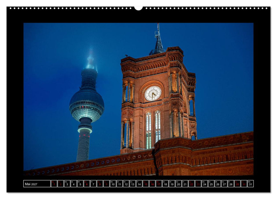 Berlin im Dunkeln (CALVENDO Premium Wandkalender 2027)