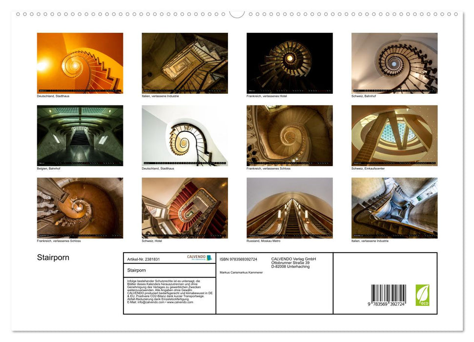 Stairporn (CALVENDO Premium Wandkalender 2027)