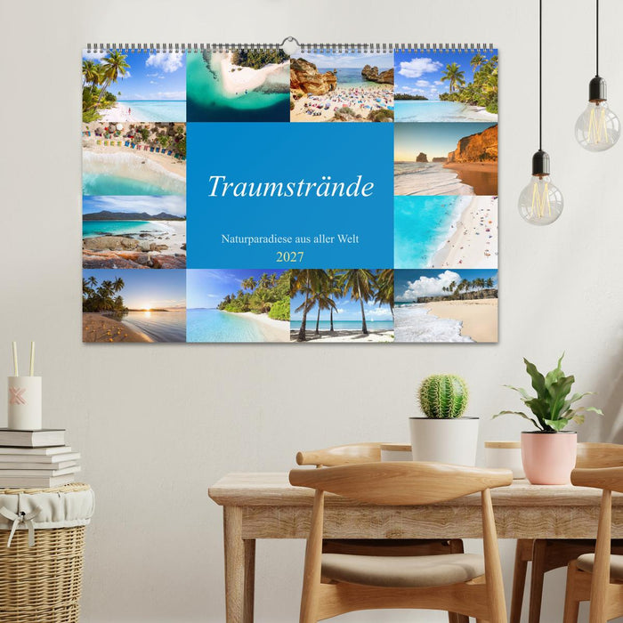 Traumstrände - Naturparadiese aus aller Welt (CALVENDO Wandkalender 2027)