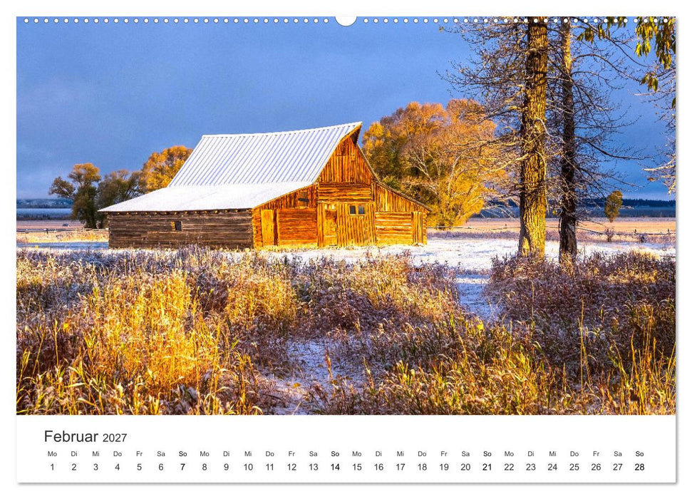 Wyoming - Der Bundesstaat der großen Ebenen. (CALVENDO Wandkalender 2027)