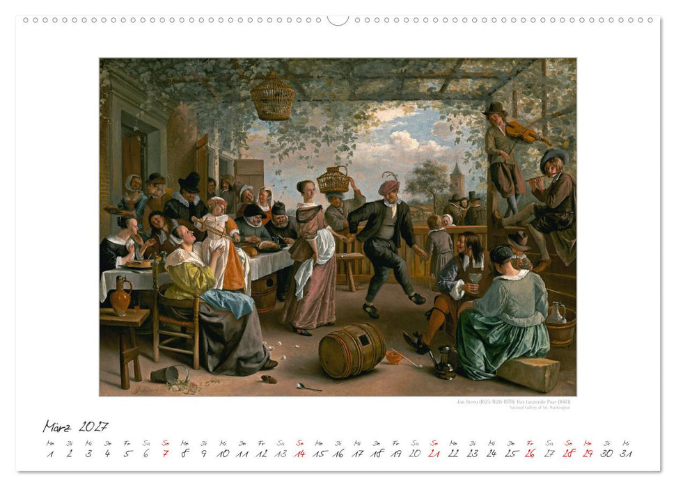 Party Time - Das Fest in der Kunst Kunstkalender (CALVENDO Wandkalender 2027)