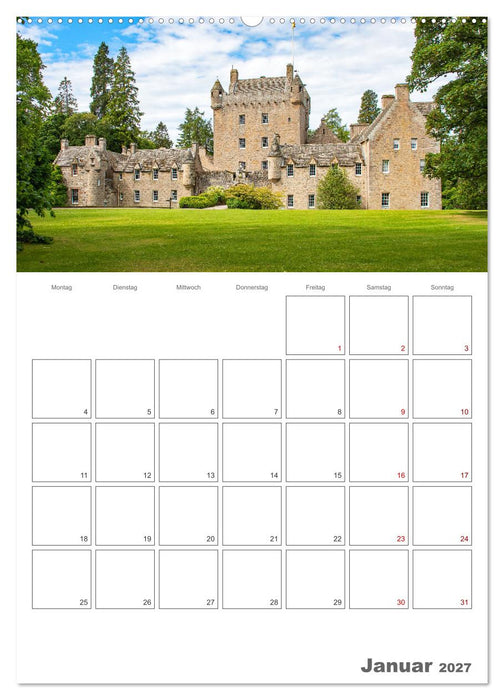 Schottland Impressionen - Schlösser und Whisky (CALVENDO Wandkalender 2027)