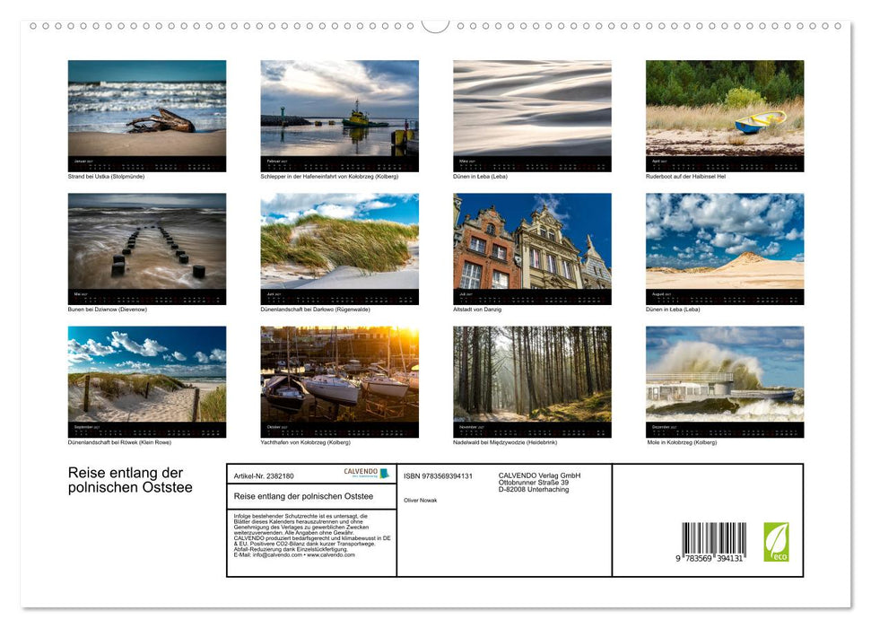 Reise entlang der polnischen Oststee (CALVENDO Premium Wandkalender 2027)