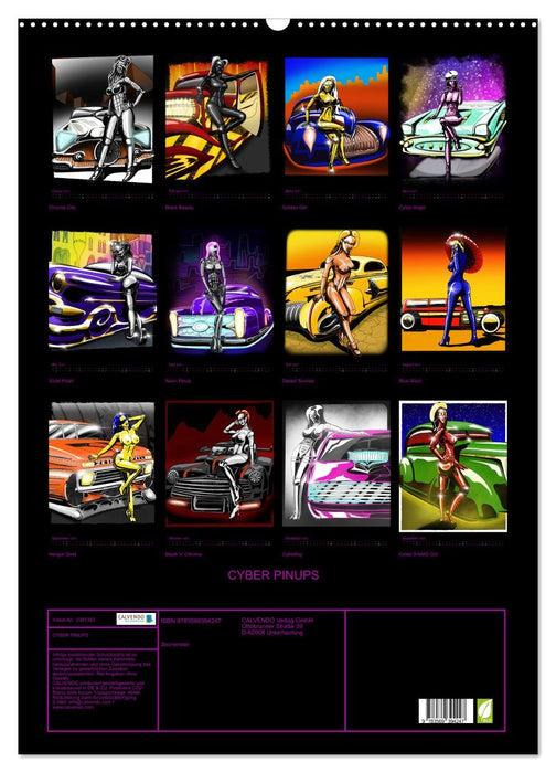 CYBER PINUPS (CALVENDO Wandkalender 2027)