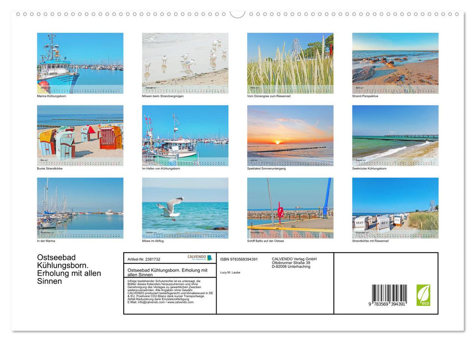 Ostseebad Kühlungsborn. Erholung mit allen Sinnen (CALVENDO Premium Wandkalender 2027)