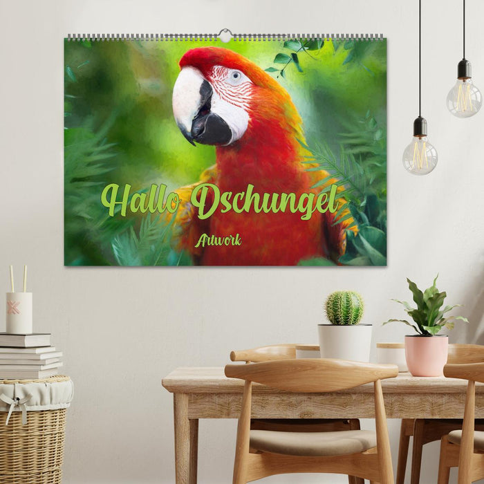 Hallo Dschungel - Artwork (CALVENDO Wandkalender 2027)